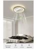 Smart Tricolor Leafless Ceiling Fan Light with Voice Control for Living Room & Bedroom - 110V
