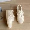 Cowhide Version~ 2025 New Leather Lightweight and Breathable Round Head German Training Shoes Women's Platform Sports and Leisure Women's Shoes Boar
