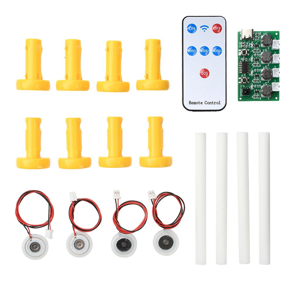 Mini Humidifier DIY Kits Infrared Remote Control Four-spray Humidifier Module Mist Maker and Driver Circuit Board