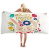 Easter Cartoon Rabbit Beach Towel Cute Animal Plant Quick Dry Bath Towel for Kids Adult Gift Travel Camping Swimming Pool Towels