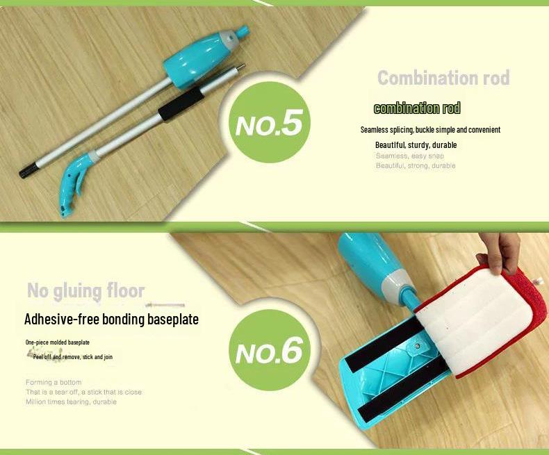 Multi-Functional 4-in-1 Spray Flat Mop for Home