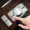 6 pegatinas para embellecedores de botones multimedia de coche compatibles con Mercedes-Benz Clase E W212 2010-2015, pegatinas decorativas para interiores