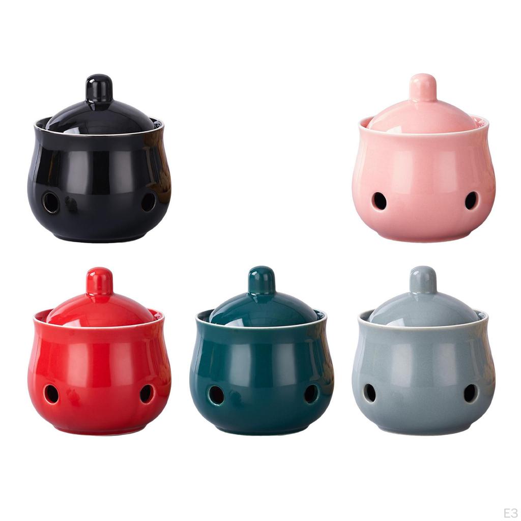 Contenitore per Aglio in Ceramica che Mantiene gli Spicchi Freschi. Salva Zenzero per la Cucina.