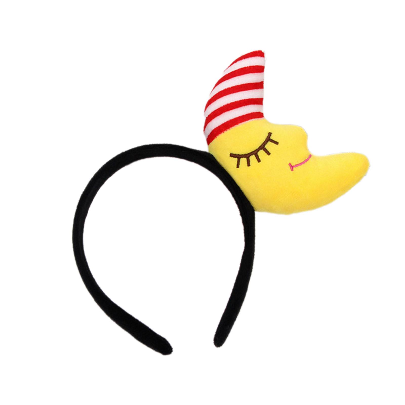 

Взрослые подростки, повязки на голову в форме звезды/луны/солнца, плюшевые обручи для волос, макияж, прямая трансляция, косплей, вечеринка на Хэллоуин, головные уборы