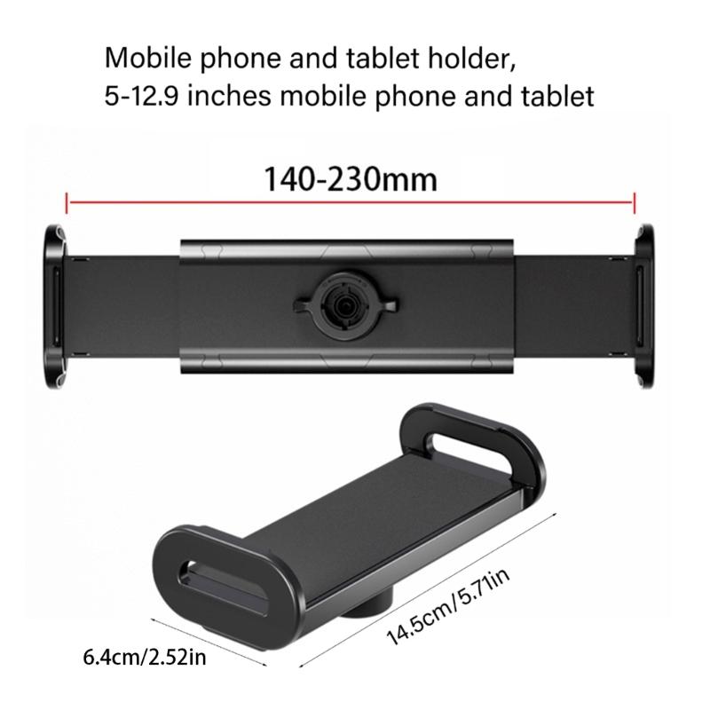Mount Clamp For 5-12.9inch Tablets And Phones Includes High Strength Spring Mechanism And 17mm Ball Joint For Use