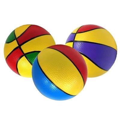 Dětský malý basketbalový míček barevný malý basketbalový PVC nafukovací barevný míček s raketou