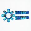 Van Gogh Series: Medium-Length Blue Night Sky False Nails (24 Pieces)