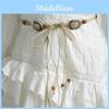 Boho-Stil Handgefertigte Gewebte Gürtel Mit Holzperlen Für Strand- Und Party-Outfits