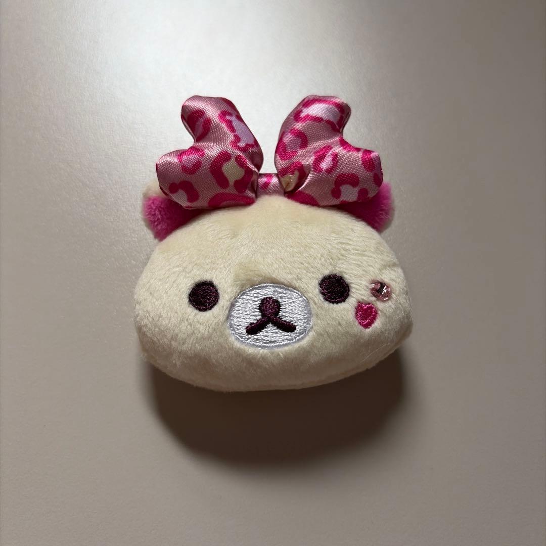 Korilakkuma Ippai Series Plush Badge Collection Leopard Print Pink
