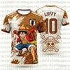 One Piece Luffy Football Jersey T-shirt Kids Football Special Jersey Kit Adult Men's Quick-Drying Sweatshirt
