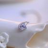 Korean Style Zircon Moon Bay Plated Necklace Pendant Women's Accessories