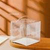 Highly Transparent Integrated Hand-held Cake Box Multi Specification Optional Puff Paper Cupcake Packaging Box, Baked Dessert Display Gift Case