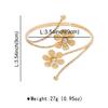 Punk Metal Leaves Flower Upper Arm Bracelets Bangles For Women Girls Cuff Bangle Adjustable Armlets Hand Jewelry Men