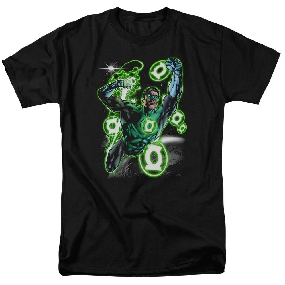 Comics Justice League Green Lantern Earth Sector Black TShirt S