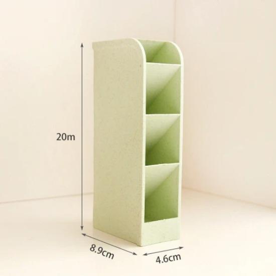 Barevný kreativní multifunkční 4 přihrádkový stolní organizér držák na pera úložný box na make-up školní kancelářské doplňky papírnictví