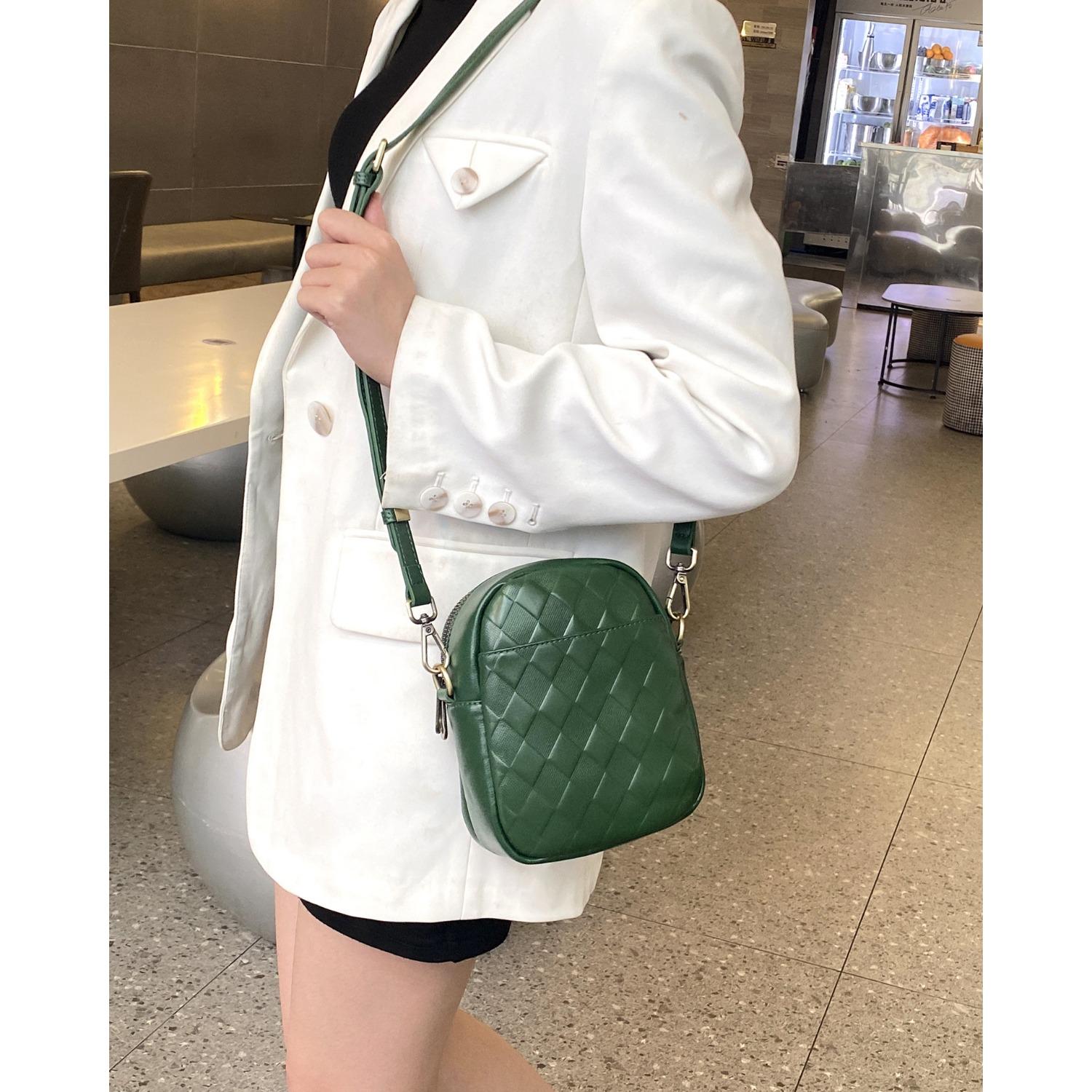 

Сумка из воловьей кожи Niche Light Luxury женская сумка Hand Grab Handbag Простая женская сумка для мобильного телефона зелёный