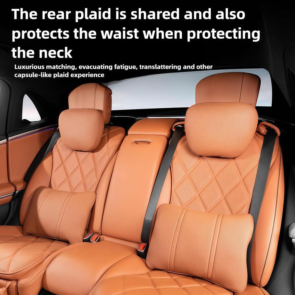 NEW Top Quality Car Headrest Neck Support Seat For Maybach Design S Class Soft Universal Adjustable Car Neck Pillow Waist pillow