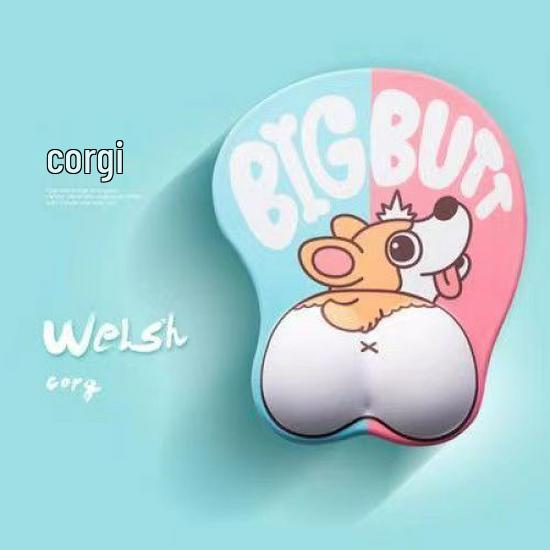 3D Cute Cartoon Silicone Wrist Rest Mouse Pad with Memory Foam