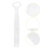 White Polyester Equestrian Necktie Stock Tie Unisex Male Female Horse Riding Accessory
