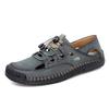Summer Casual Leather Soft Bottom Sandals Men Classic Roman Sandals Flat Designer Shoes New Outdoor Beach Water Trekking Sandals