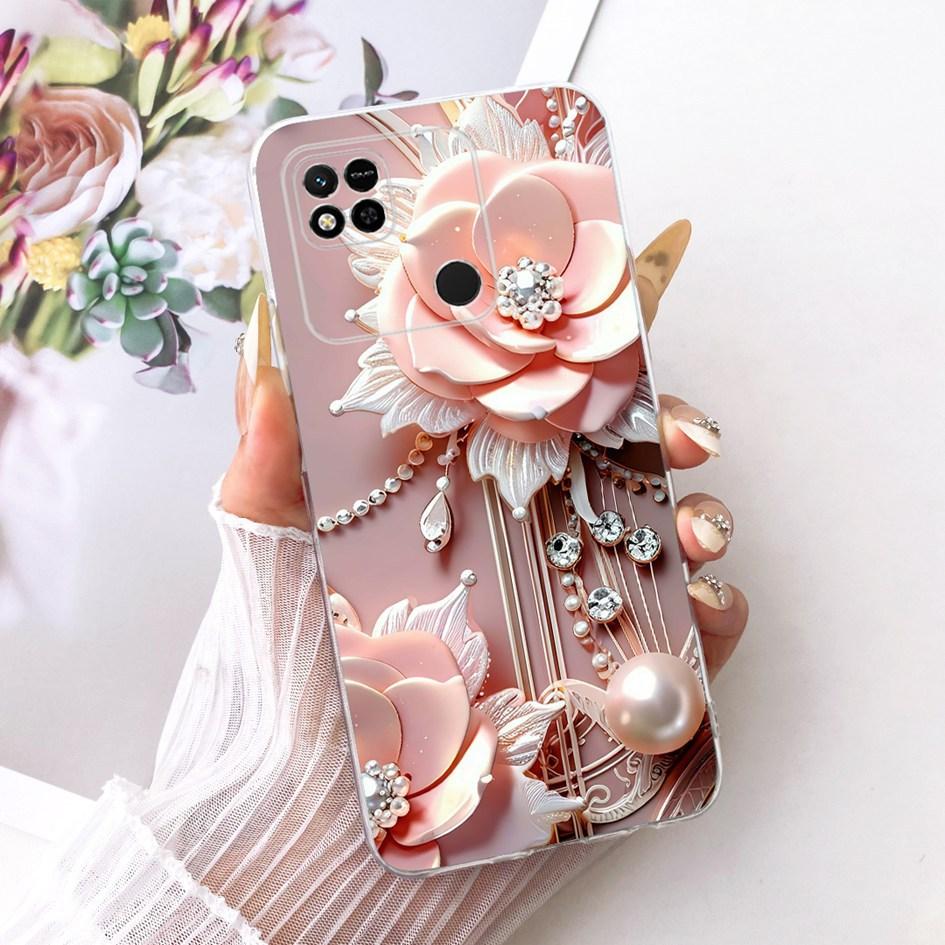 For Xiaomi Redmi 10A Case Popular Flower Bowknot Soft Clear Silicone Phone Cover For Xiaomi Redmi 10A Sport Funda Redmi10a Shell