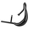 Motorcycle Exhaust Pipe 40mm Dia Aluminum Alloy Noise Reduction Electric Bike Exhaust Tube with Silencer Gasket Black