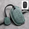 Leather Car Flip Key Case Cover for Hyundai Grand I10 2023 I20 I30 IX35 IX45 HB20 Elantra Solaris Sonata Santa Fe Sport Tucson