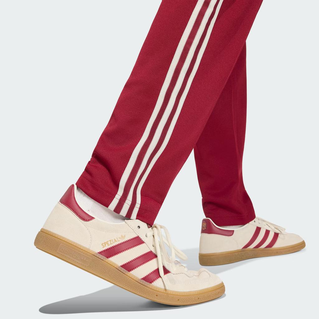 adidas Pantaloni da Tuta Originali Spagna Squadra Coll Bordeaux Uomo Fondo Rosso JZ2255