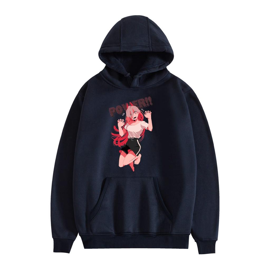 New Fashion Chainsaw Man Hoodies Cartoon Printed Sweatshirts Casual Long Sleeve Tops for Men Women