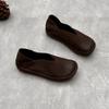 GKTINOO 2025 New Retro Loafers Genuine Leather Flat Shoes Casual Versatile Handmade Soft Cowhide Women's Slip-on Shoes