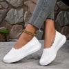 One-pedal Fly-woven Large-size Women's Shoes Casual Foot-fitting Mother Shoes