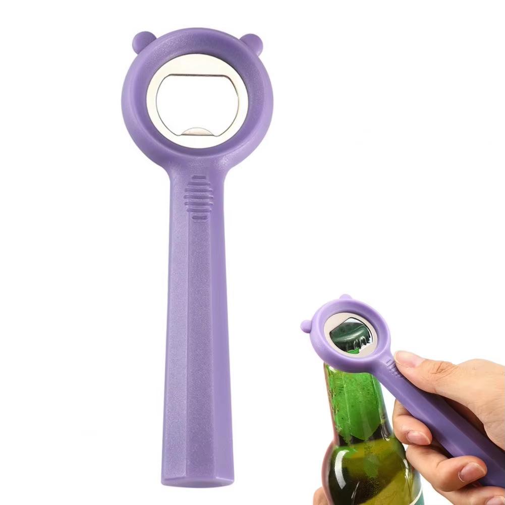 Creative Bear Shaped Stainless Steel Bottle Opener for Beer and Soda Bottles Ideal for Home Kitchen Bar Use Portable Lightweight Easy Grip and Durable