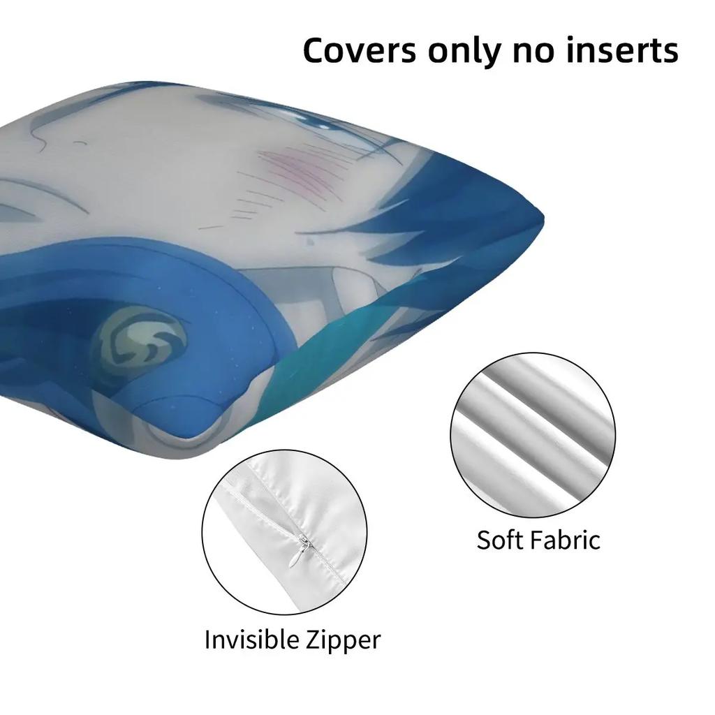 Megumi Najlepszy Przyjaciel Jujutsu Kaisen Sukuna Anime 2 szt. Kwadratowa poszewka na poduszkę Pokrowiec na poduszkę Komfortowa poduszka dekoracyjna do domu salonu