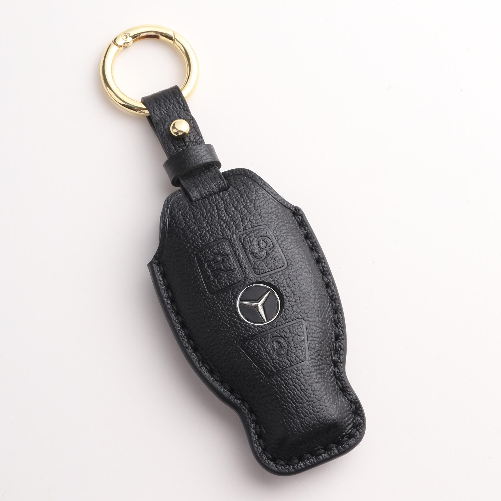 

Customized for Mercedes-Benz old C-class car key cover E-class GLC/GLA/GLE/GLS protective case high-grade чёрный