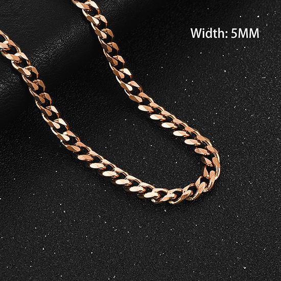 Klobige Edelstahlkette für Herren Gliederkette Panzerkette Miami Cuban Kette Damen Choker Punk Rock Junge Metall Hals Schmuck Accessoire Geschenk