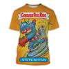 Camisetas Gráficas de Cubo de Basura de Dibujos Animados para Niños Estampado 3D Camisetas de Anime para Niños Moda Hombres Mujeres Manga Corta Cuello Redondo Camiseta Harajuku Y2k Top