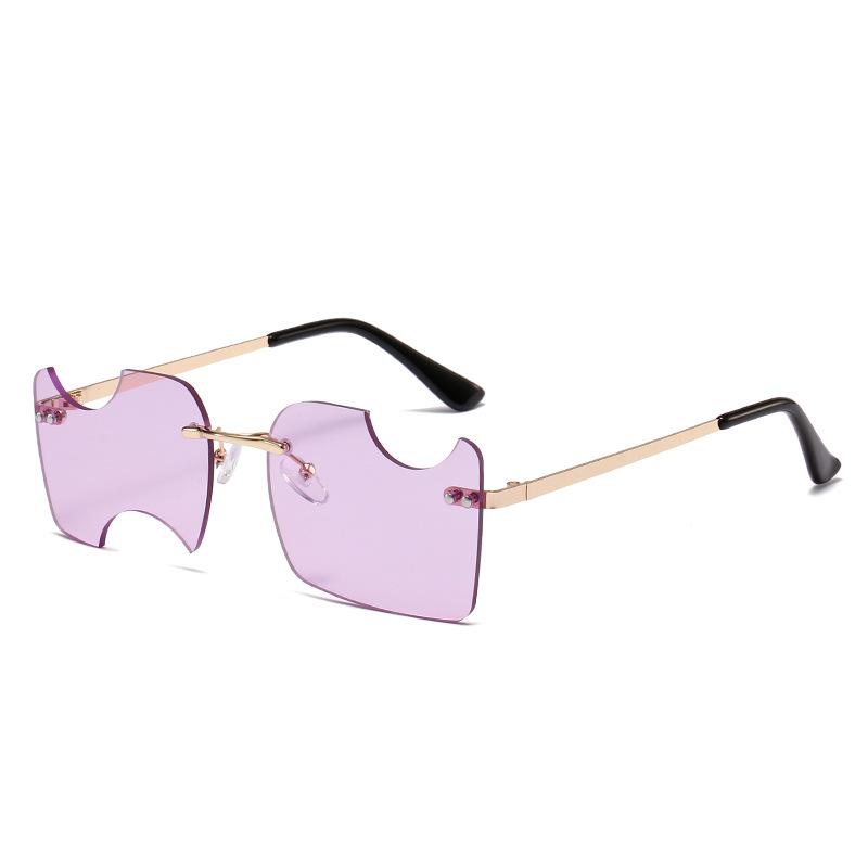 

Те же солнцезащитные очки модного бренда, металлические солнцезащитные очки с выемкой в стиле хип-хоп, персонализированные солнцезащитные очки для женщин