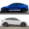 For Tesla Model Y Car Door Side Stickers PVC Decals Decoration Decal Waterproof Vinyl Film Auto Exterior Styling Car Accessories