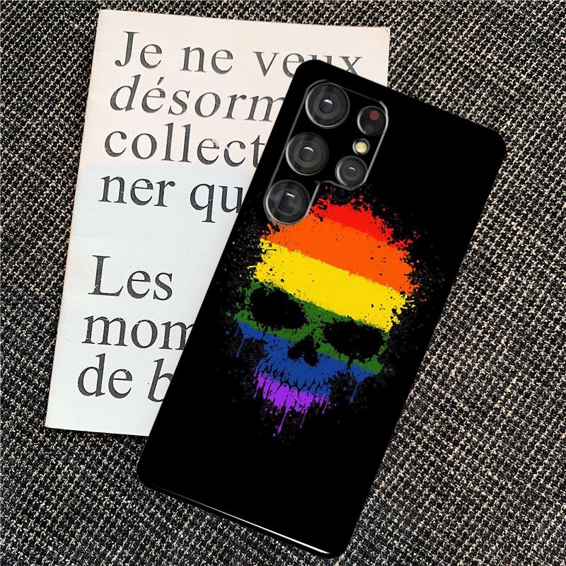 Gay Pride Rainbow Flag Case For Samsung Galaxy S25 Ultra S21 S22 S23 S24 Ultra S9 S10 S20 Plus S25 FE Back Cover