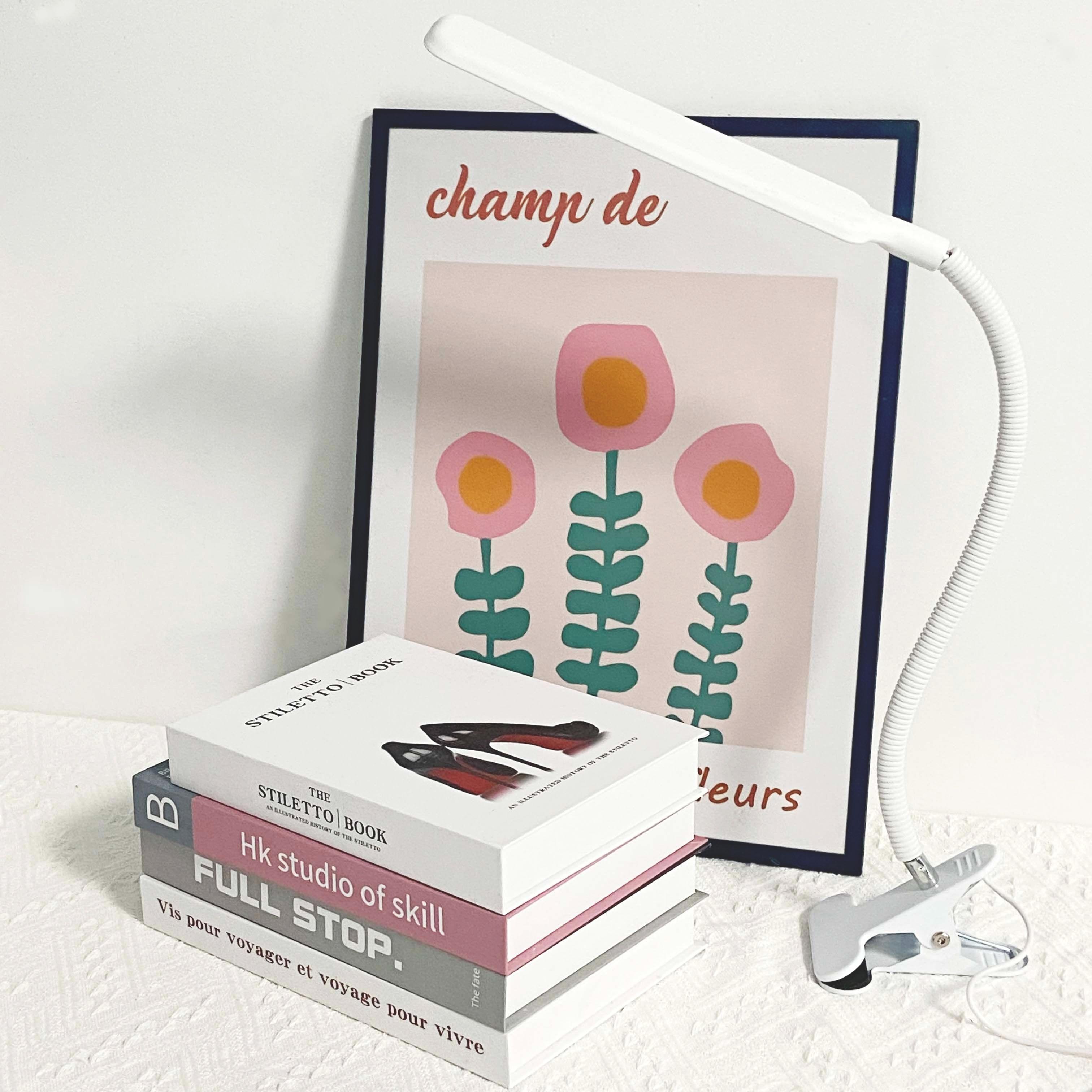 

1шт светодиодная настольная лампа с зажимом для защиты глаз, лампа с зажимом для чтения и письма для студентов белый