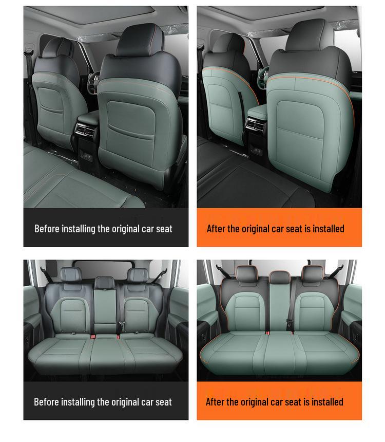 New Universal 5-Seat Full Leather Car Seat Cushion for Car03 - All Seasons
