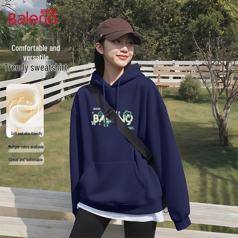 Baleno Women's Letter Print Hooded Sweatshirt