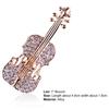 Brooch Pin Violin Rhinestones Jewelry Shiny Guitar Brooch Clothing Accessories
