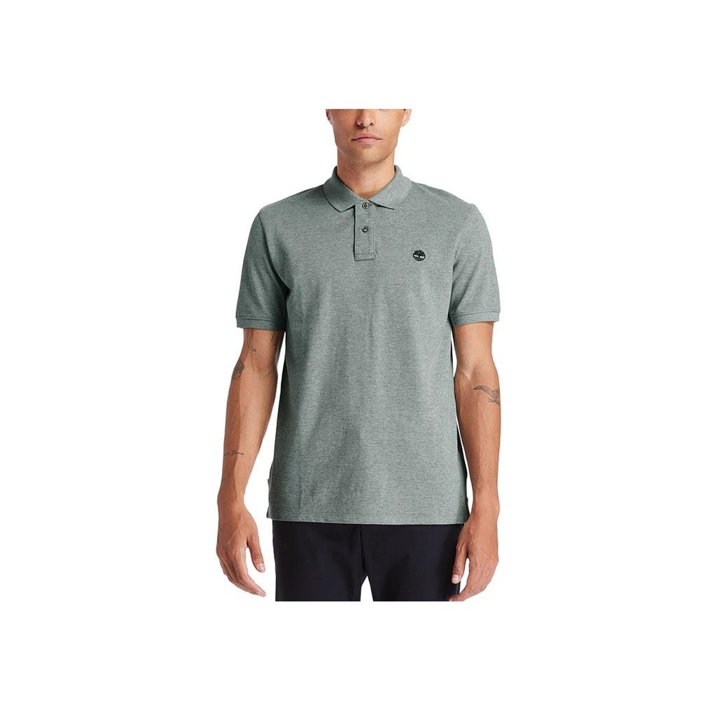 Timberland Casual Short Sleeve Polo Shirt Men polo shirts Gray A24H2-052