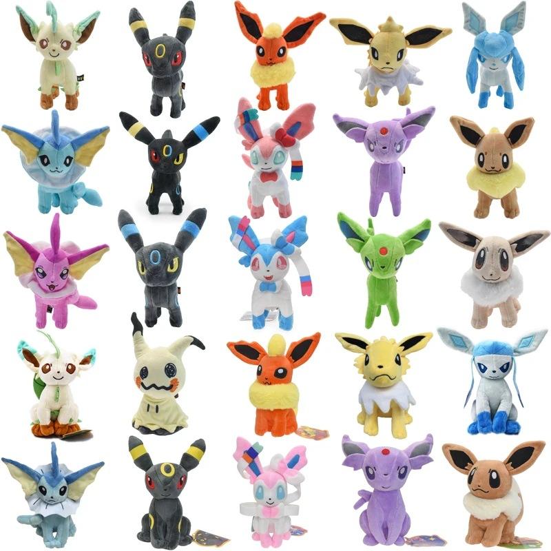18Cm Pokemon Eeveelution Plush Toys Series 24 Styles Sstanding Sitting Posture Sofa Hug Pillow Desktop Ornament Periphery Gifts