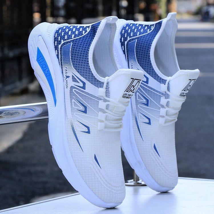 

Men s Shoes 2025 New Fashion and Trendy Mesh Outdoor Sports and Casual Shoes Student Soft Sole Comfortable Running Shoes 38