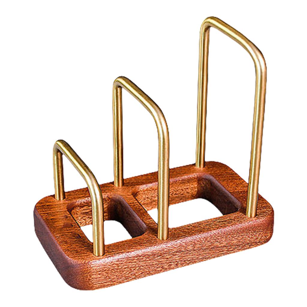 Wood Base Kitchen Countertop Organizer for Cutting Boards Pans Trays Utensils Wooden Chopping Board Organizer Stand