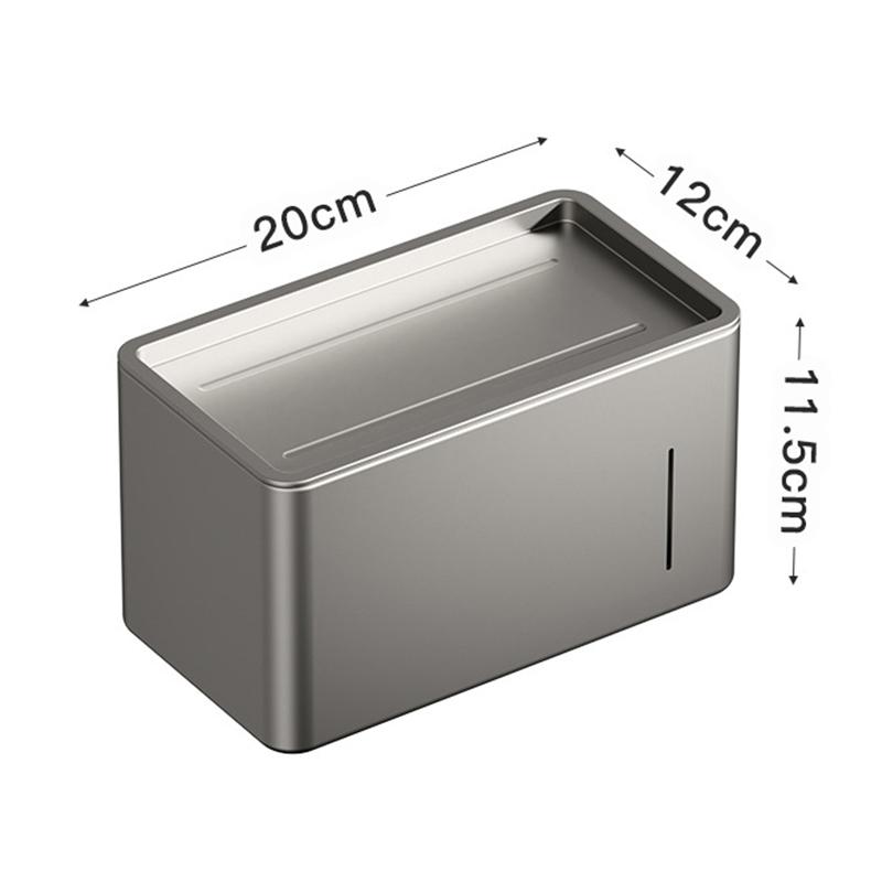 Toilet Paper Holder Commercial Grade No Drill Wall Mounted Moisture Proof Corrosion Resistant for Office Restroom