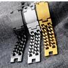 HNSP 24MM Width 316L Stainless Steel Cuban Chain Cross Bracelet For Men  Male Hand Chain Wrap Bracelets Punk Accessory