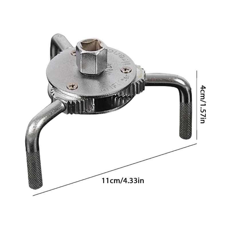 3 Claw Oil Filter Removal Tool Multipurpose Design Compact Lightweight Adjustable Oil Filter Wrench For Mechanics